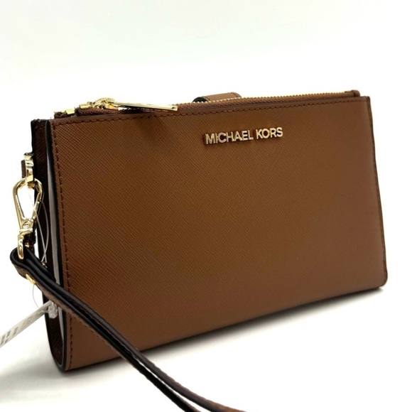 Michael Kors Large Double Zip Wallet Wristlet Luggage - Picture 1 of 9